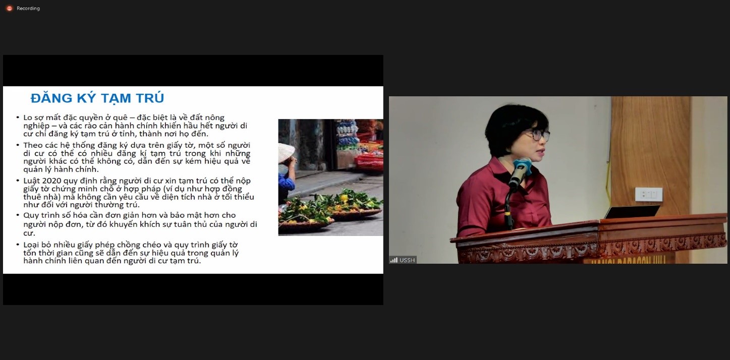 Ảnh 5b Dr Vu Thi Anh Thu giving her presentation