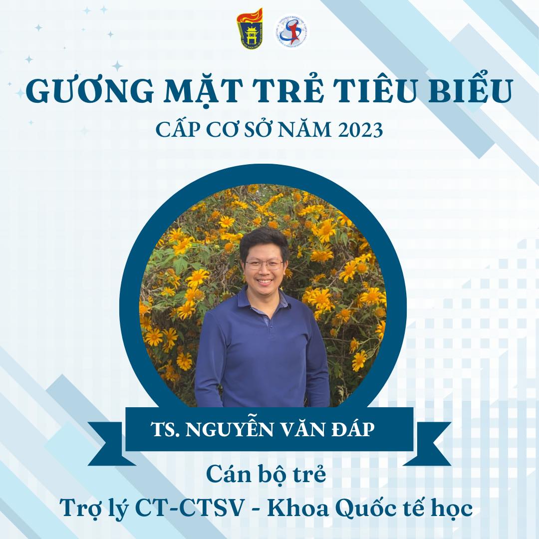 Khoa Quốc tế học vinh danh "Gương mặt trẻ tiêu biểu cấp cơ sở" năm học 2022-2023