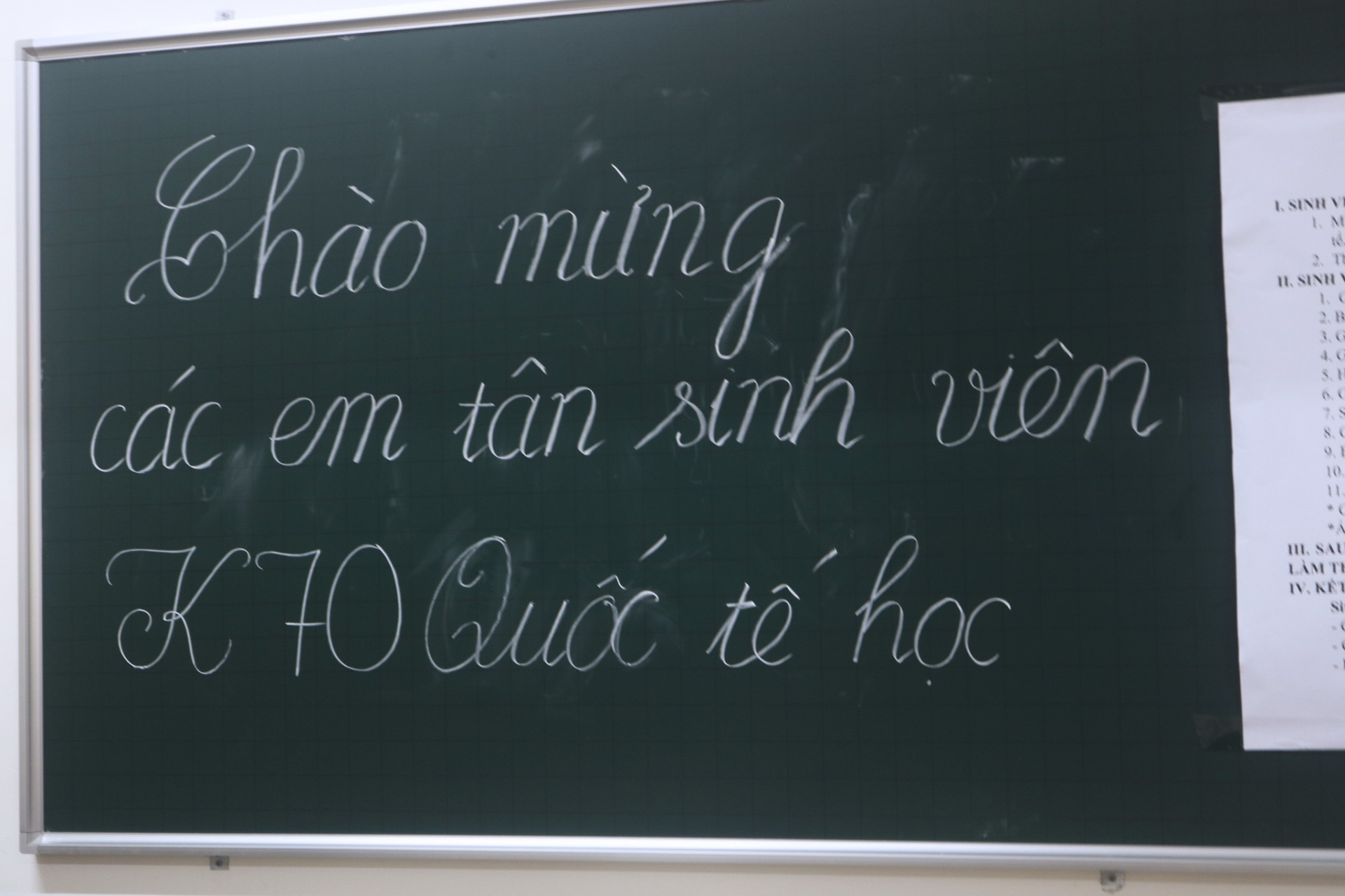 Nhập học tân sinh viên K70 Quốc tế học
