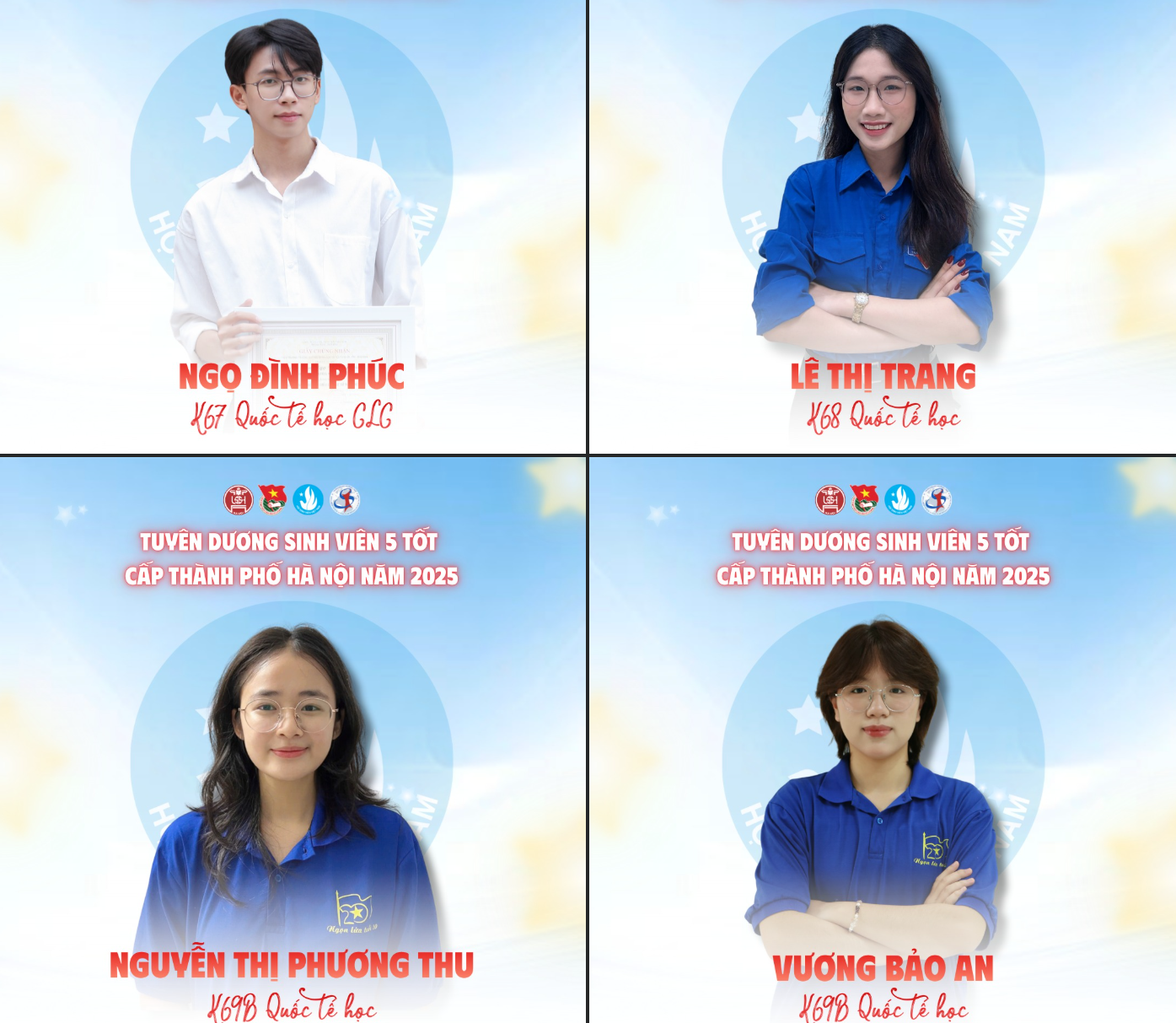 Vinh danh sinh viên 5 Tốt cấp thành phố Hà Nội